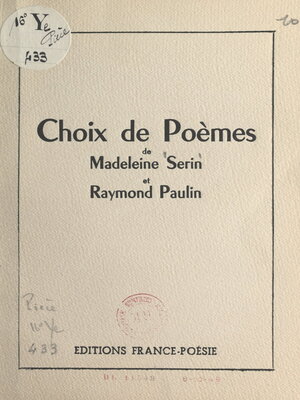 cover image of Choix de poèmes